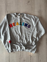 Load image into Gallery viewer, “Healing" Multicolor Patch Crewneck Sweatshirt
